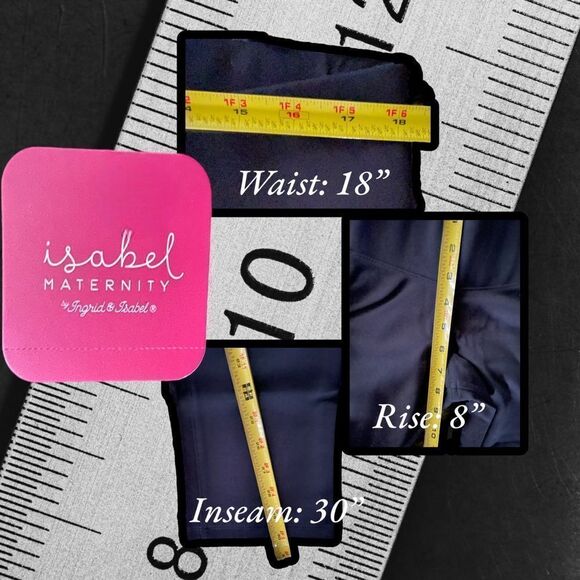 Isabel l Maternity l Black Pants, Jeggings l Mid Rise l Back Pockets l L l NWT - Picture 4 of 9